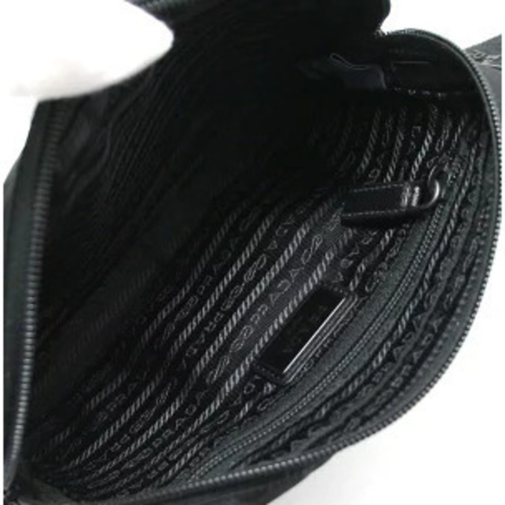 Prada Triangle Logo Tessuto Body Bum Crossbody Belt Bag Waist Black - Picture 6 of 6